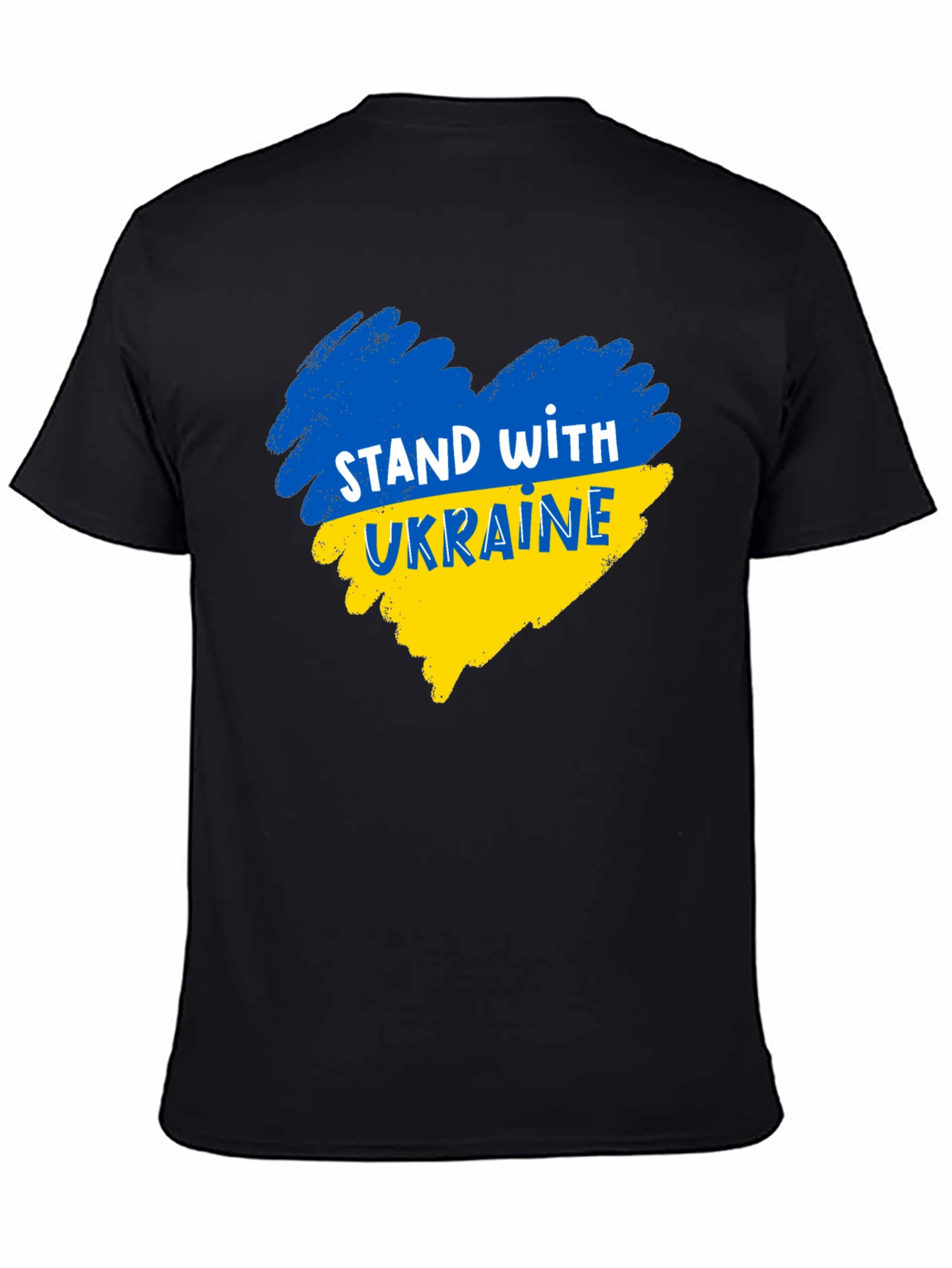 Stand With Ukraine Black T-Shirt