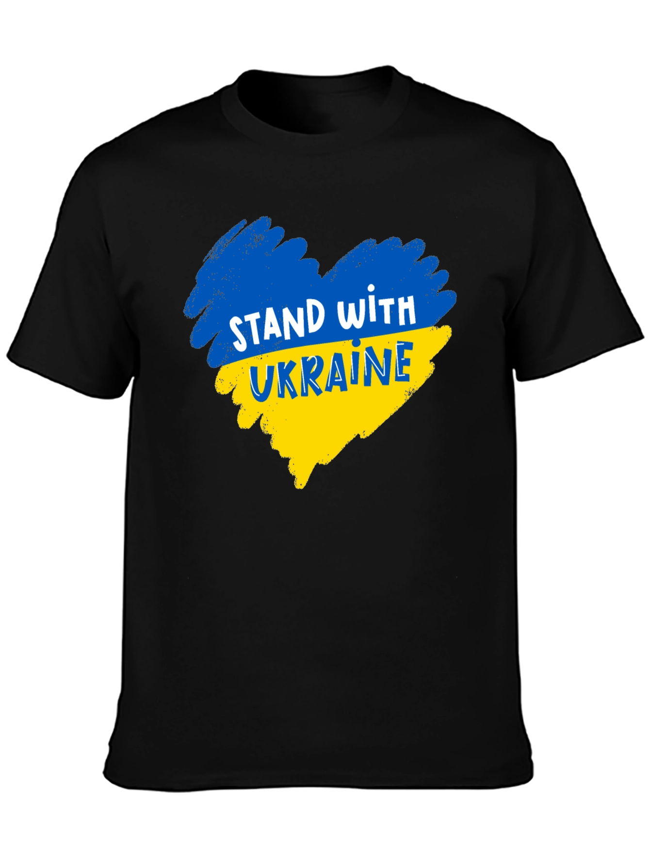 Stand With Ukraine Black T-Shirt