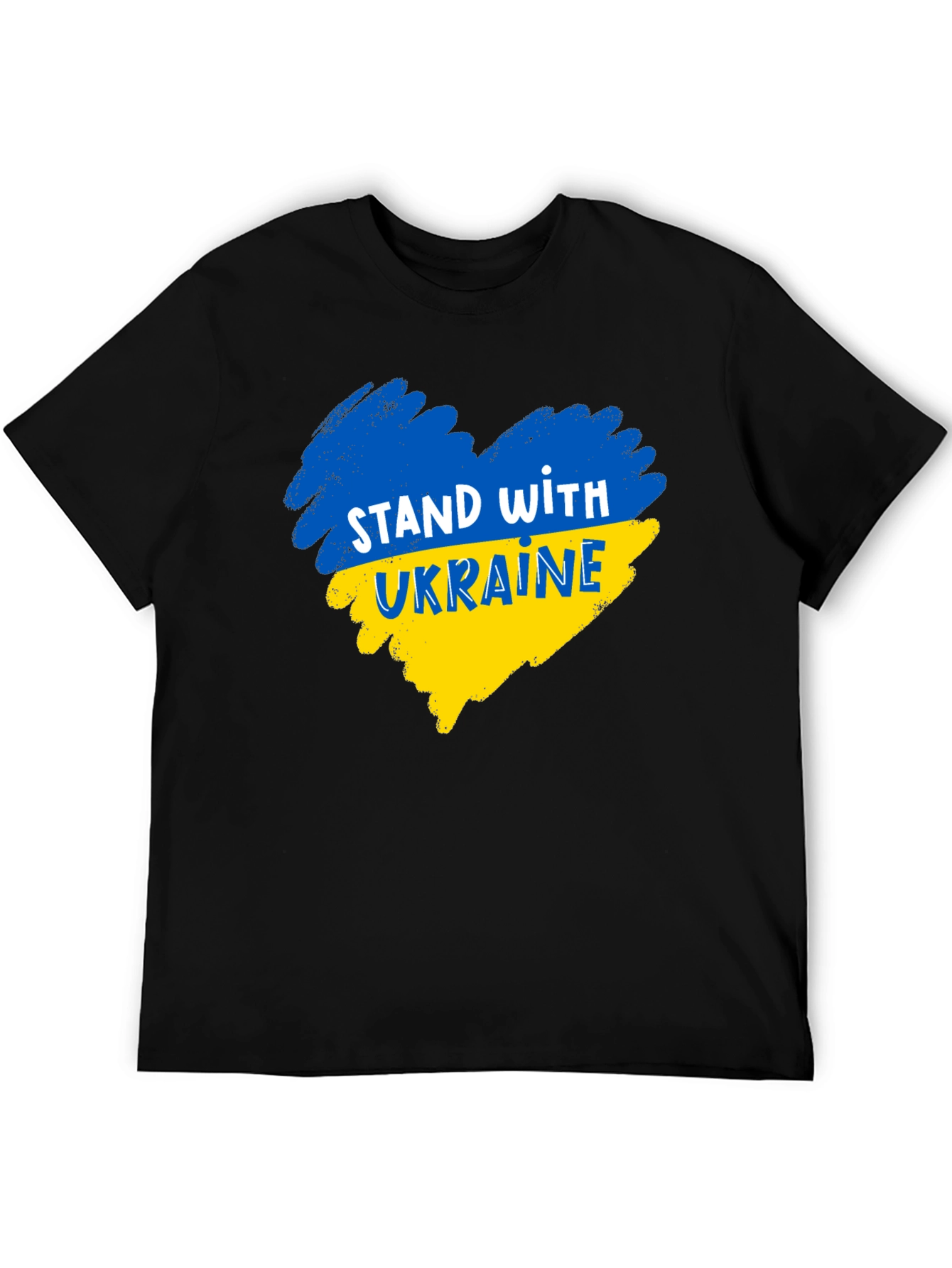 Stand With Ukraine Black T-Shirt