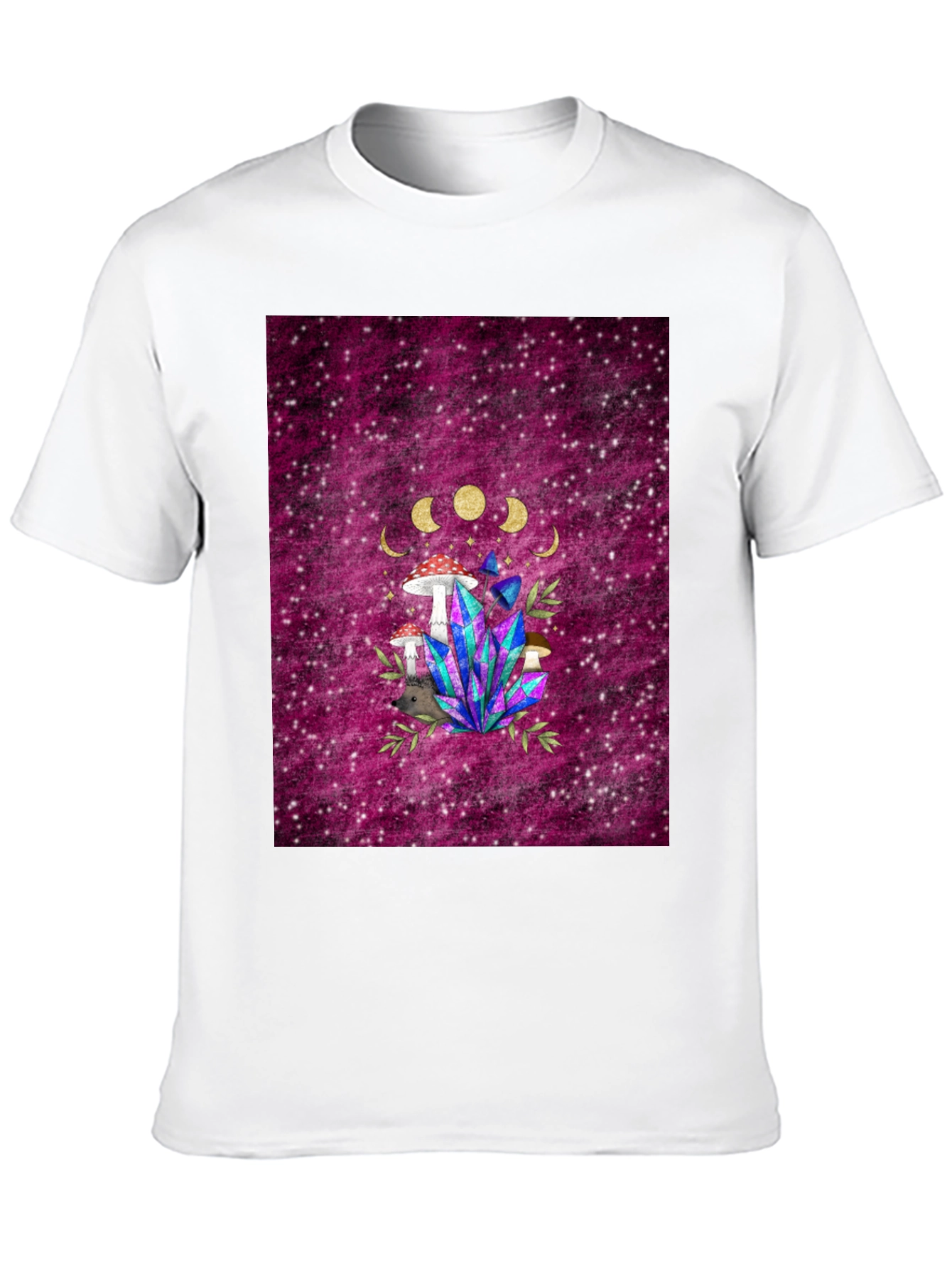 Mystic Mushroom & Crystal Graphic Tee