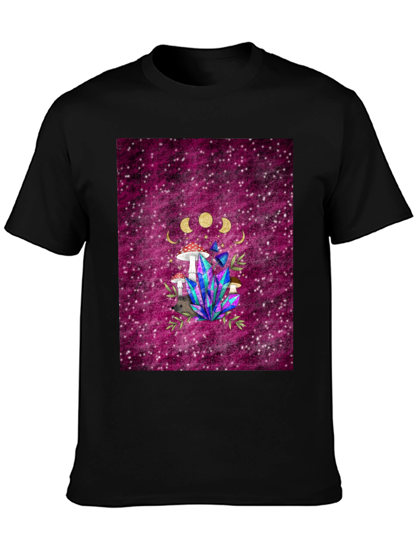 Mystic Mushroom & Crystal Graphic Tee