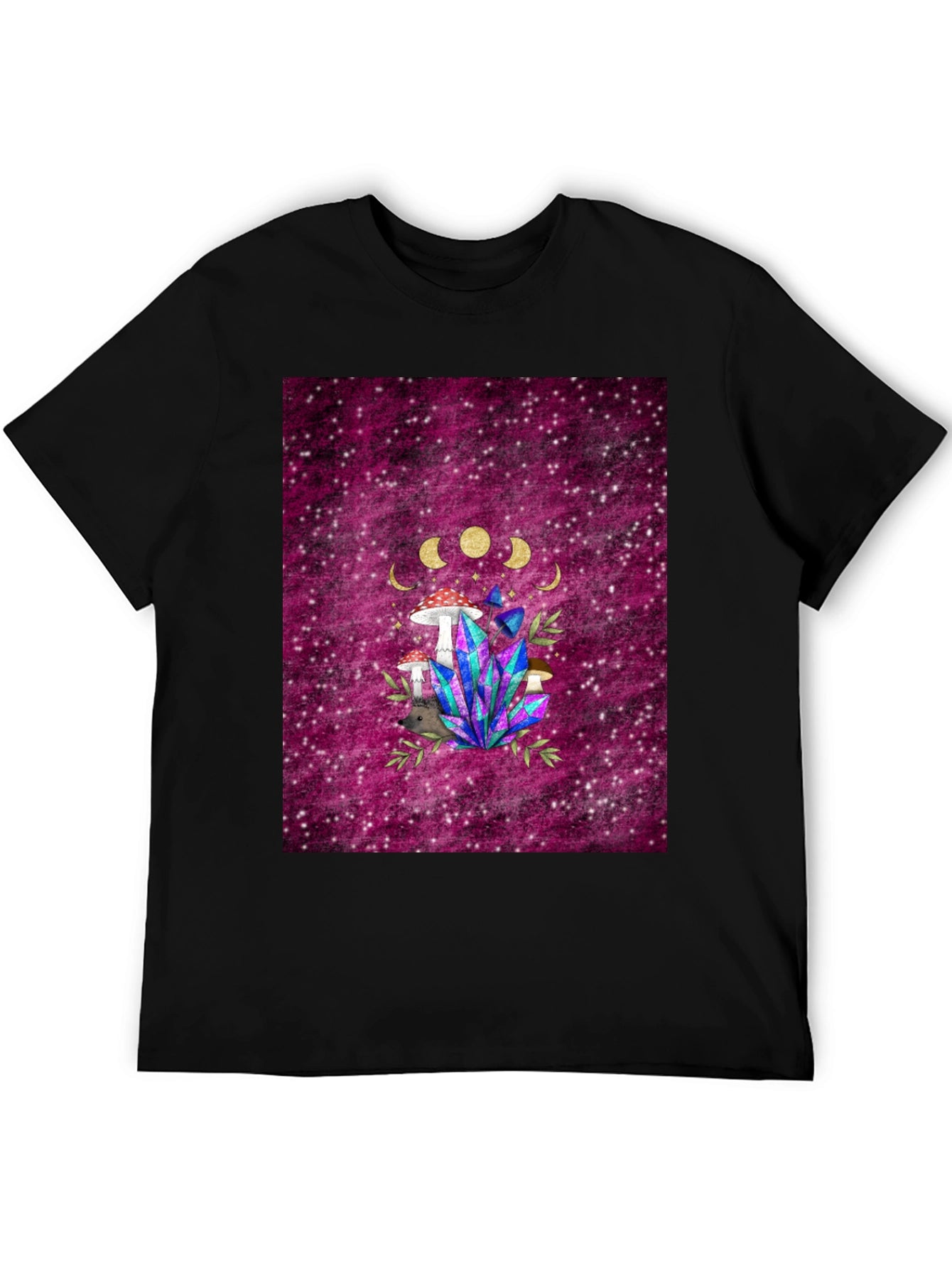 Mystic Mushroom & Crystal Graphic Tee