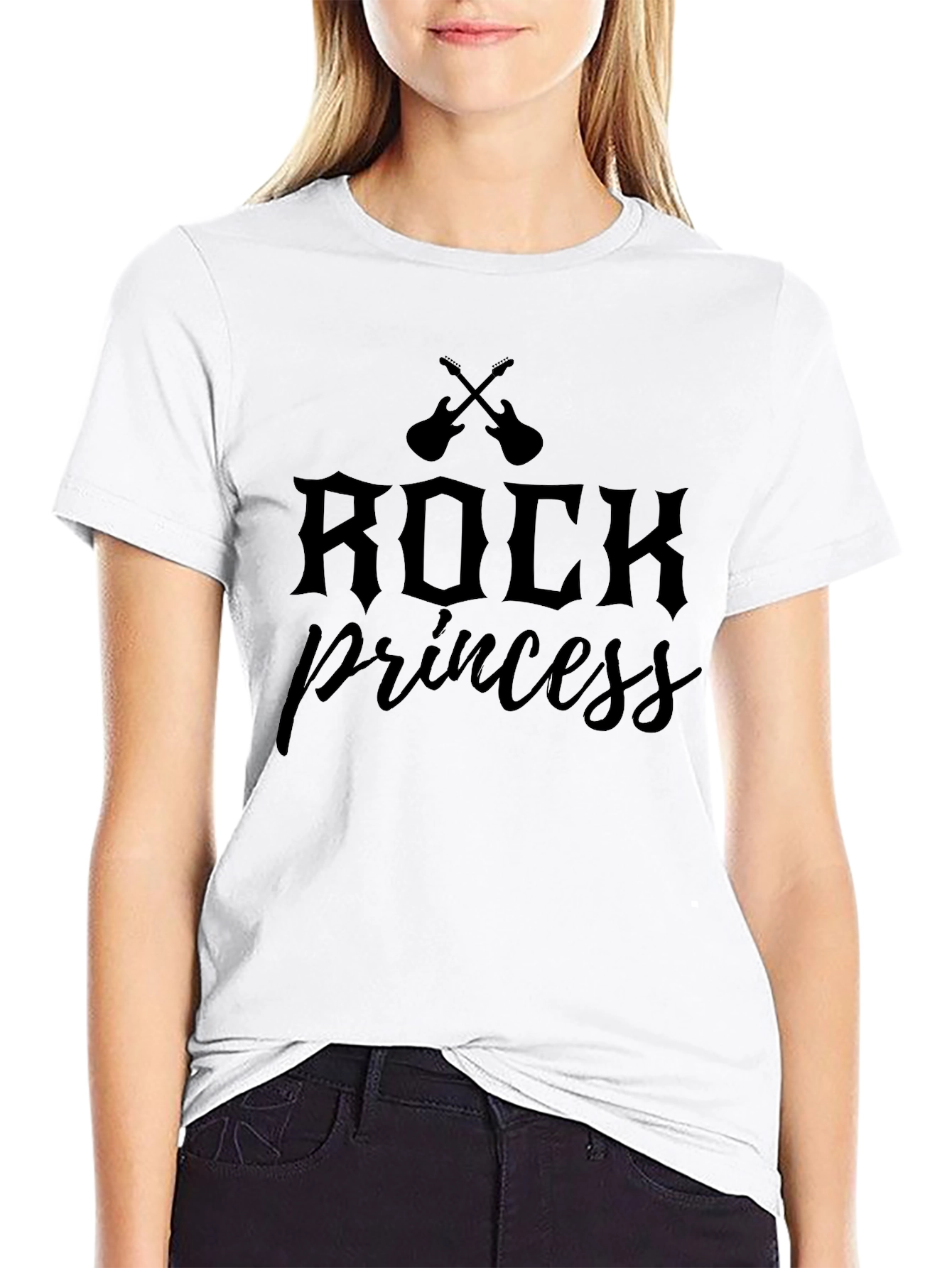 Rock Princess Black Graphic T-Shirt