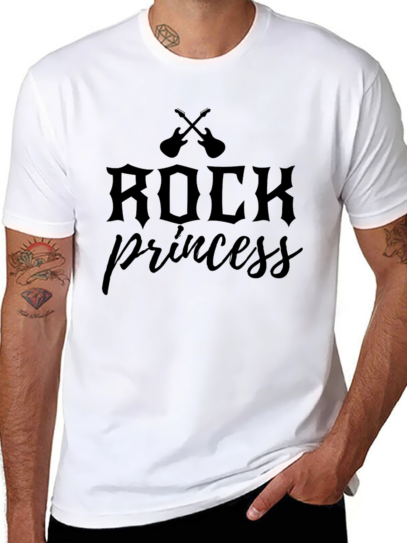 Rock Princess Black Graphic T-Shirt