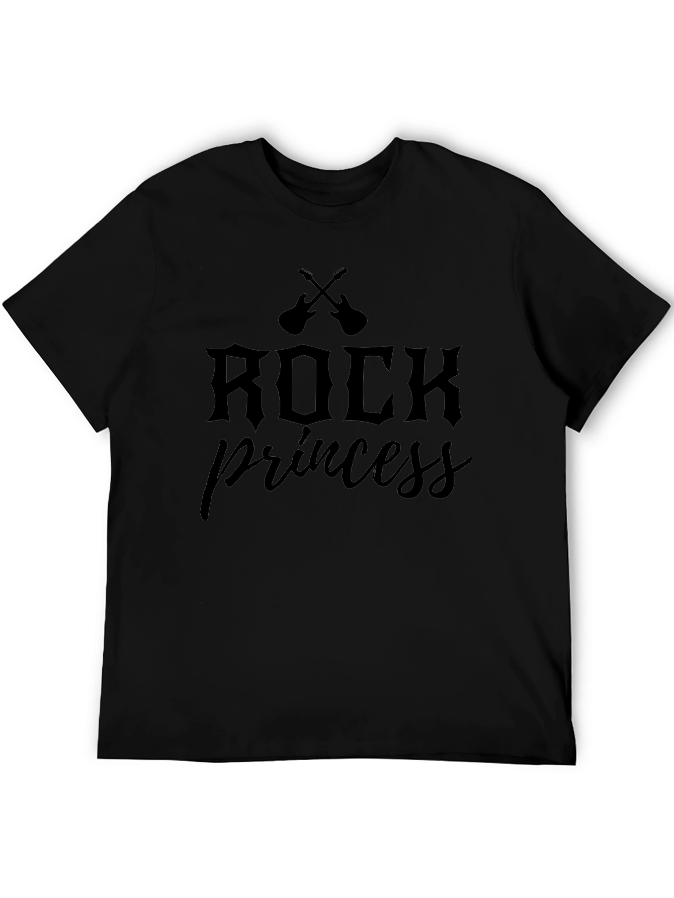 Rock Princess Black Graphic T-Shirt