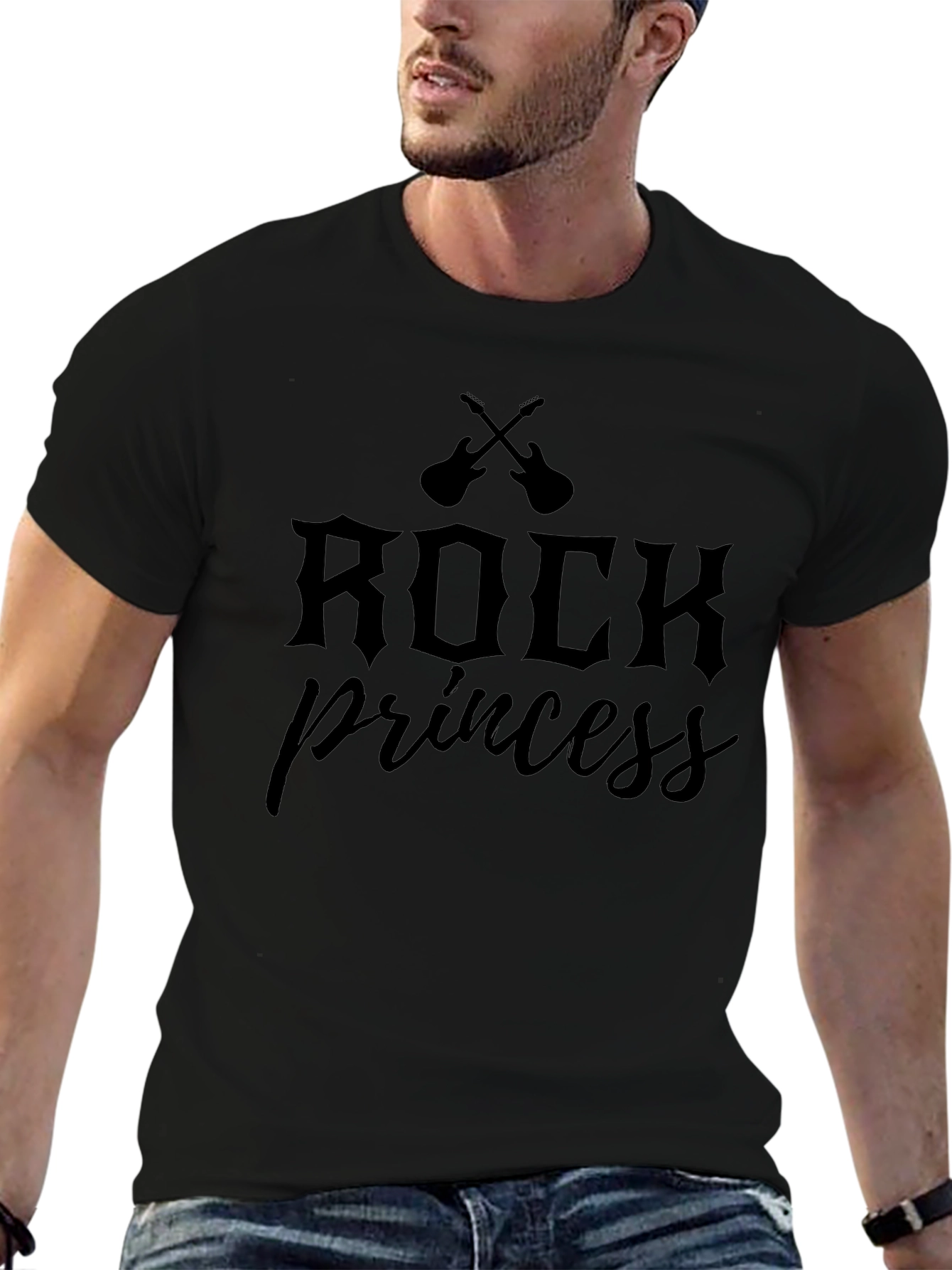 Rock Princess Black Graphic T-Shirt