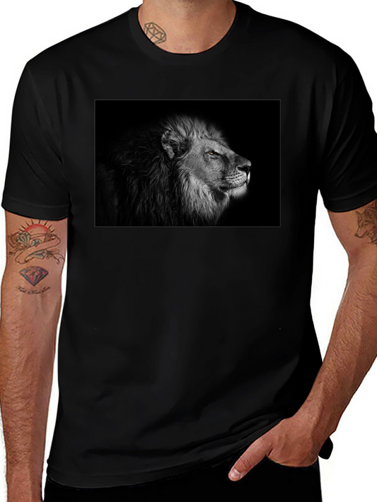 Black Lion Graphic Tee - Bold Style