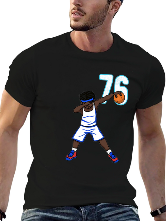 Basketball Player Dabbing Number 76 T-Shirt