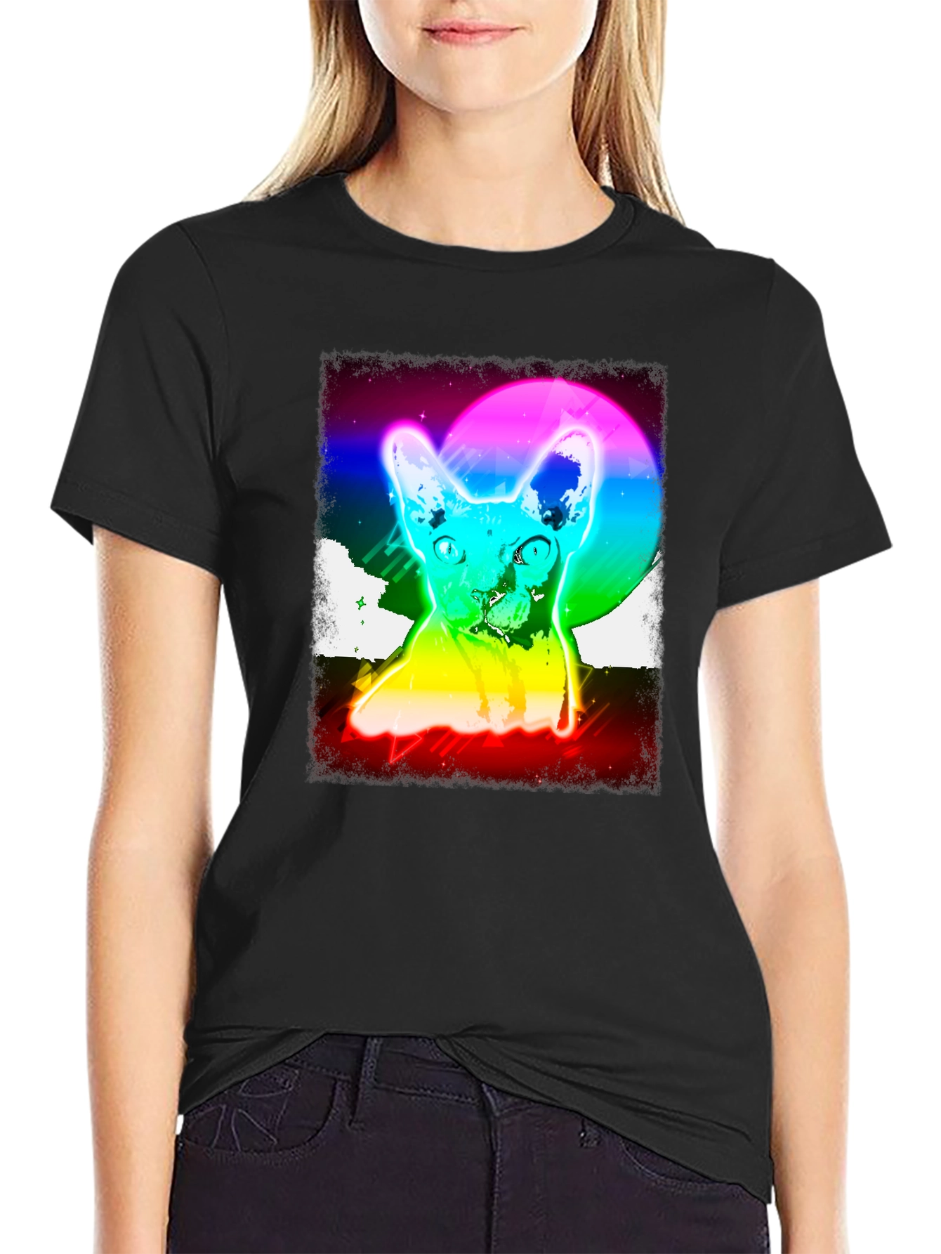 Retro Cat Graphic Tee