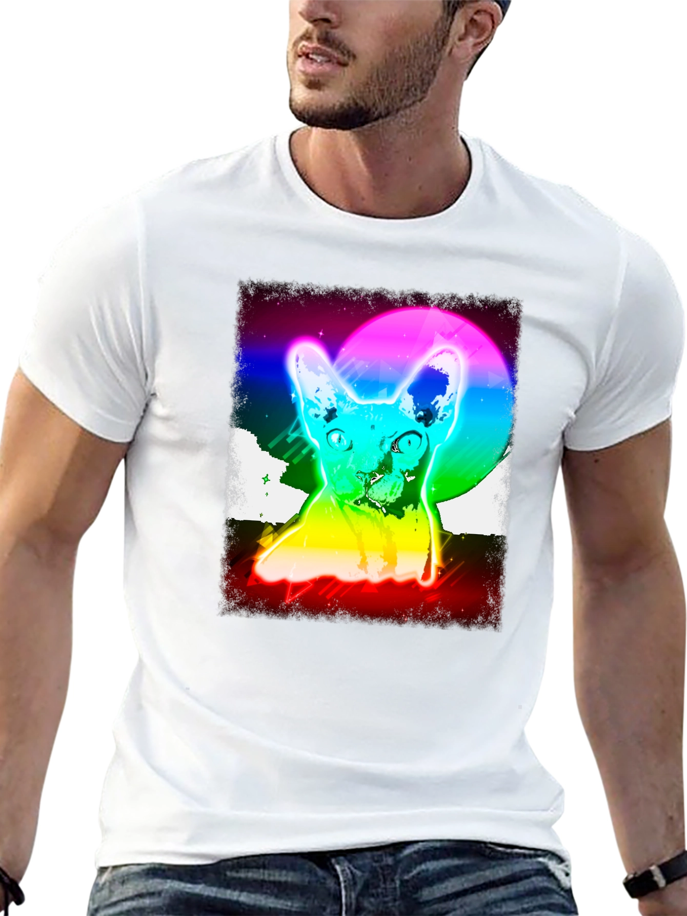 Retro Cat Graphic Tee