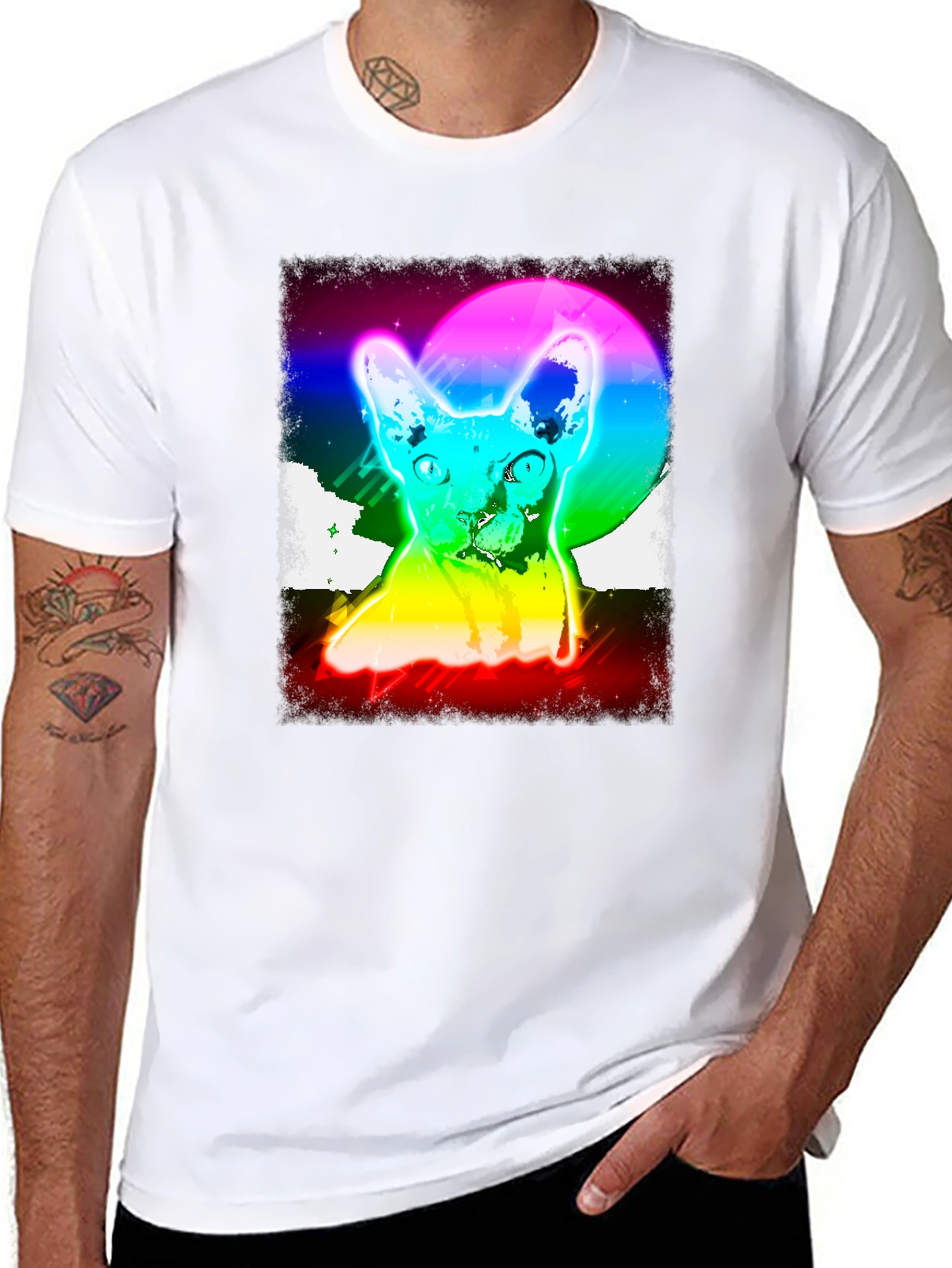 Retro Cat Graphic Tee