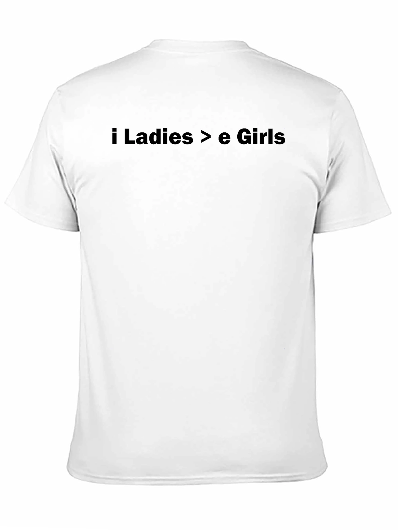 i Ladies > e Girls Black Graphic Tee