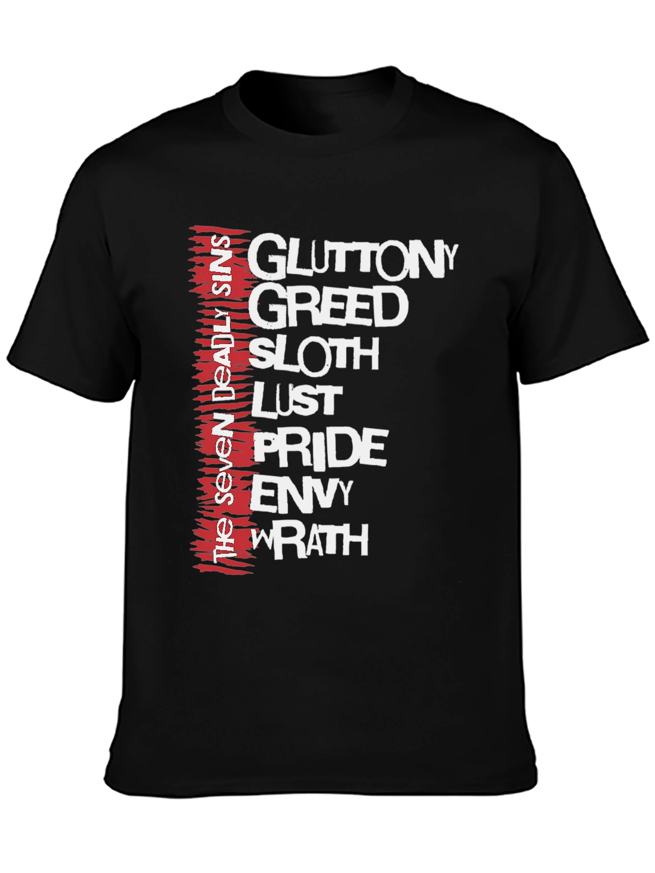 Seven Deadly Sins Graphic T-Shirt - Menswear