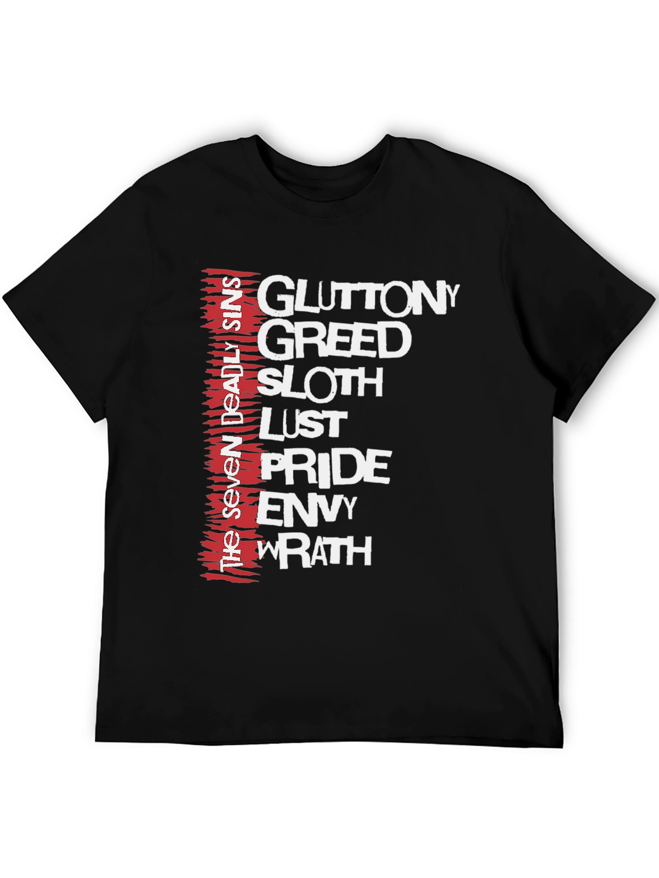 Seven Deadly Sins Graphic T-Shirt - Menswear