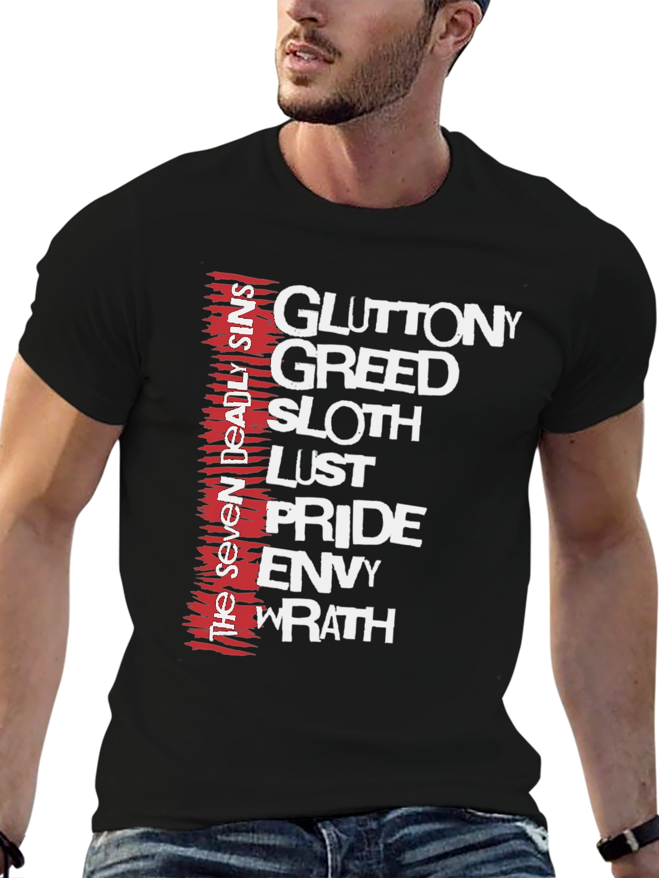 Seven Deadly Sins Graphic T-Shirt - Menswear