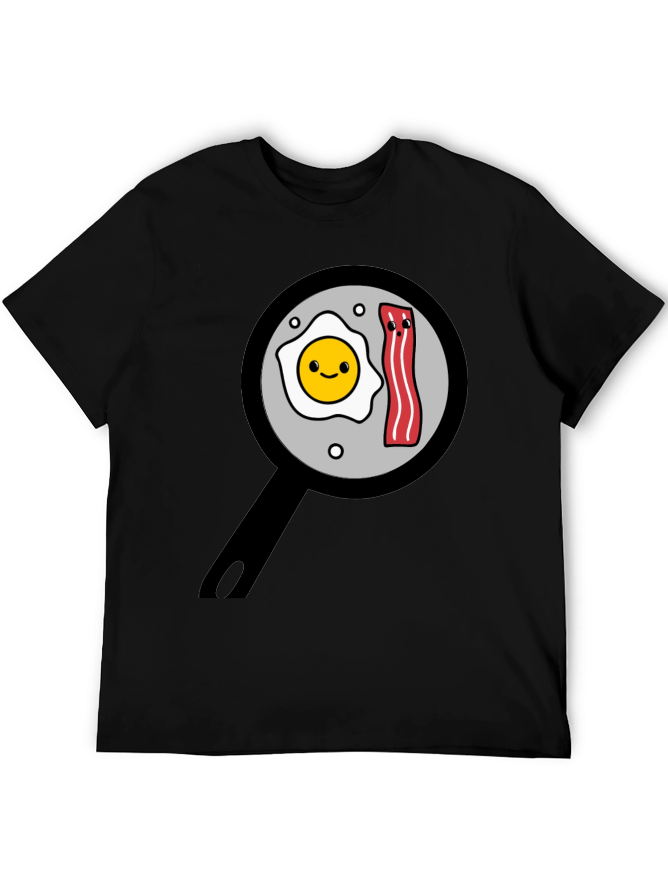 Funny Breakfast T-Shirt - Egg and Bacon Pan Design
