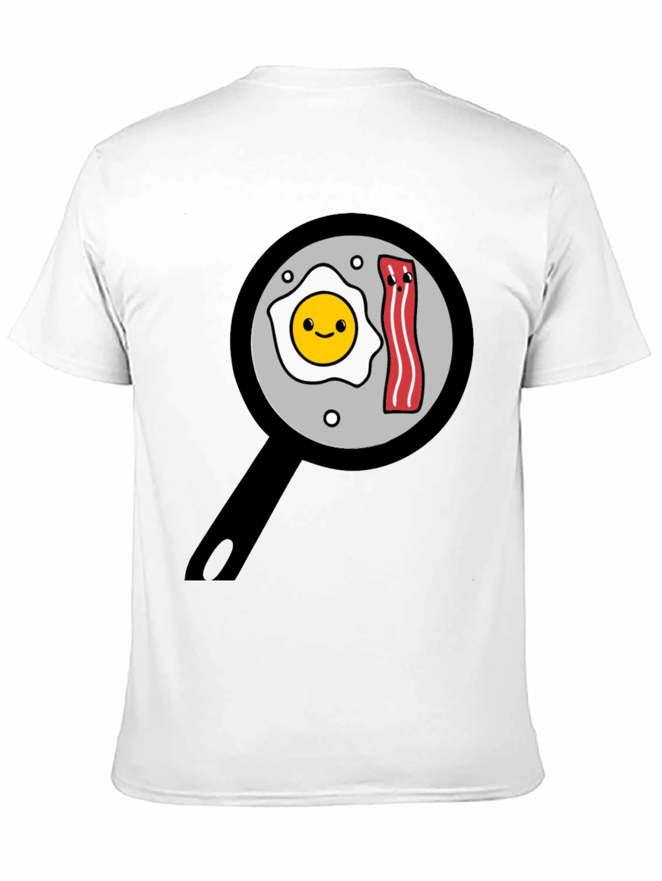 Funny Breakfast T-Shirt - Egg and Bacon Pan Design
