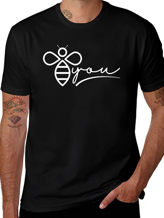 Bee You Black Graphic Tee Shirt