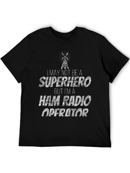 Ham Radio Operator T-Shirt - Superhero Style