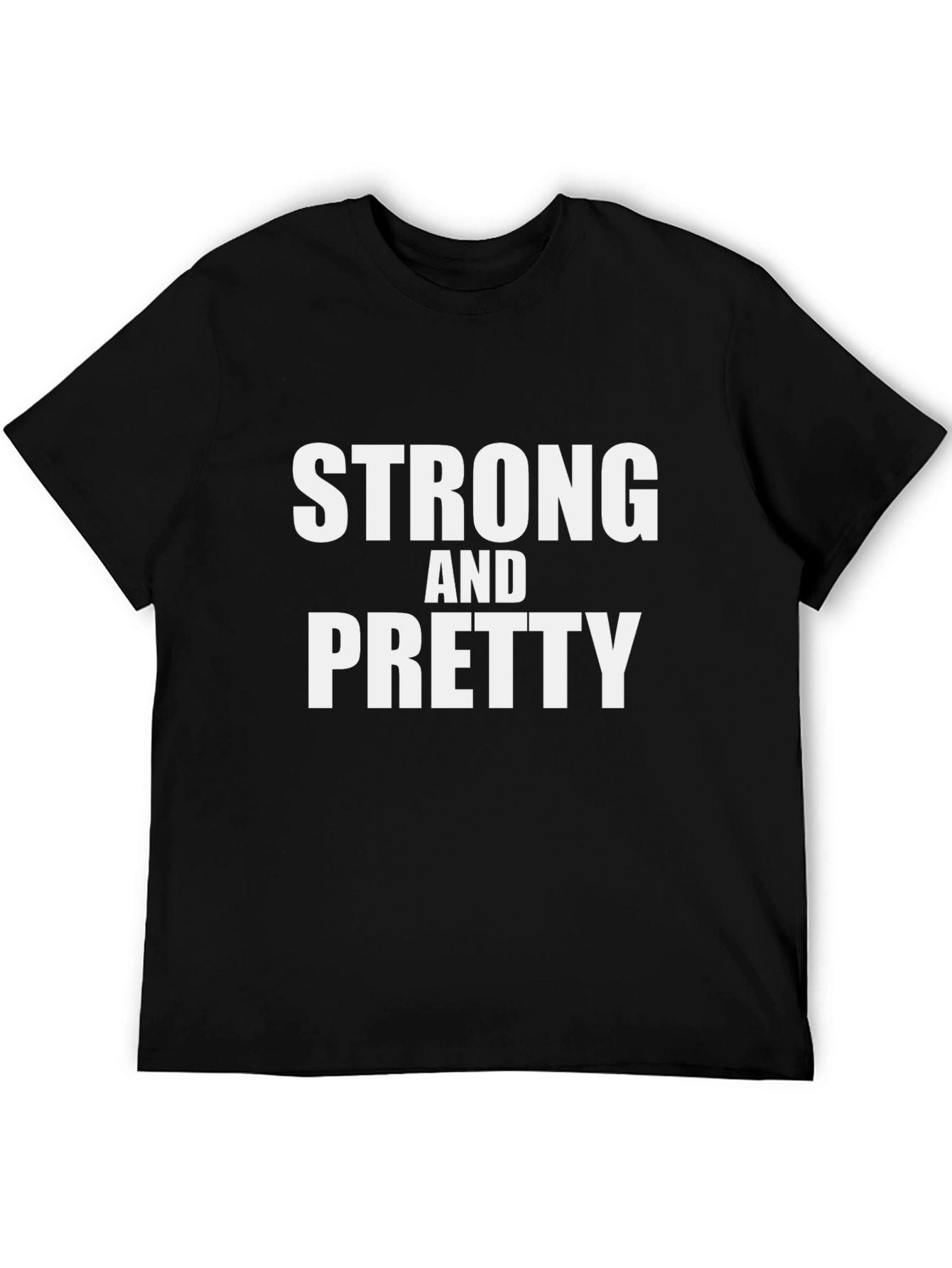 Strong and Pretty Graphic Tee - Black Unisex T-Shirt