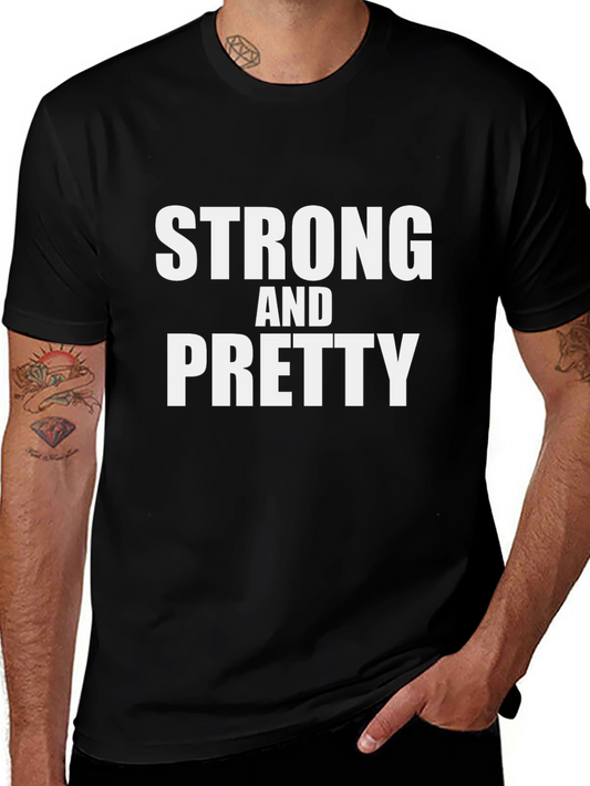 Strong and Pretty Graphic Tee - Black Unisex T-Shirt