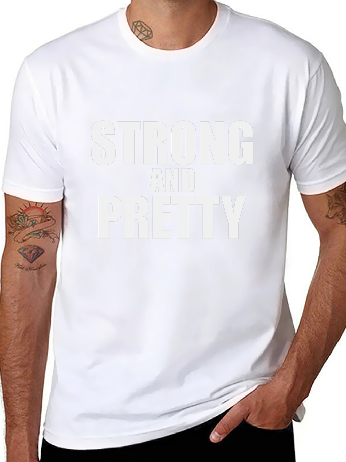 Strong and Pretty Graphic Tee - Black Unisex T-Shirt