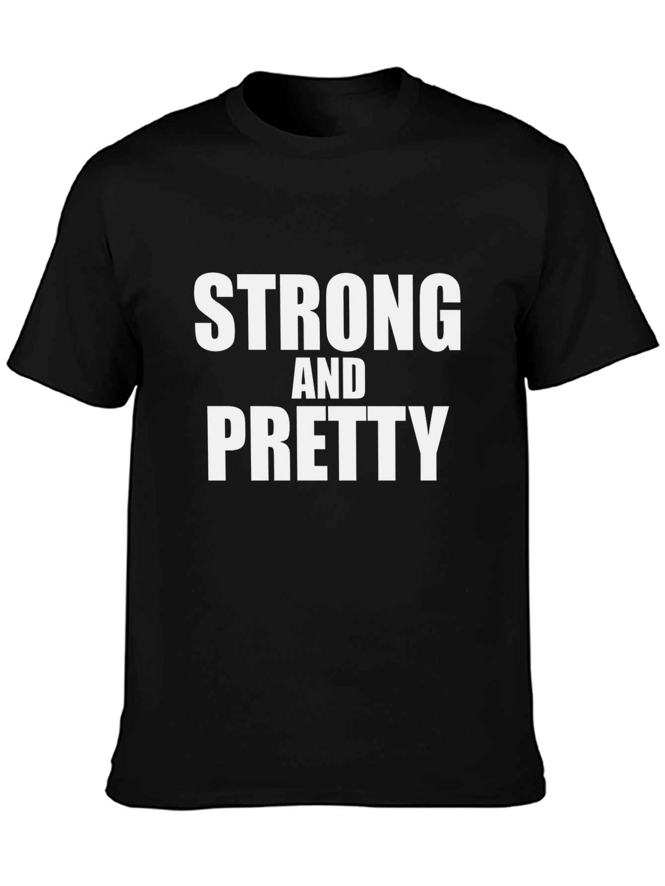Strong and Pretty Graphic Tee - Black Unisex T-Shirt