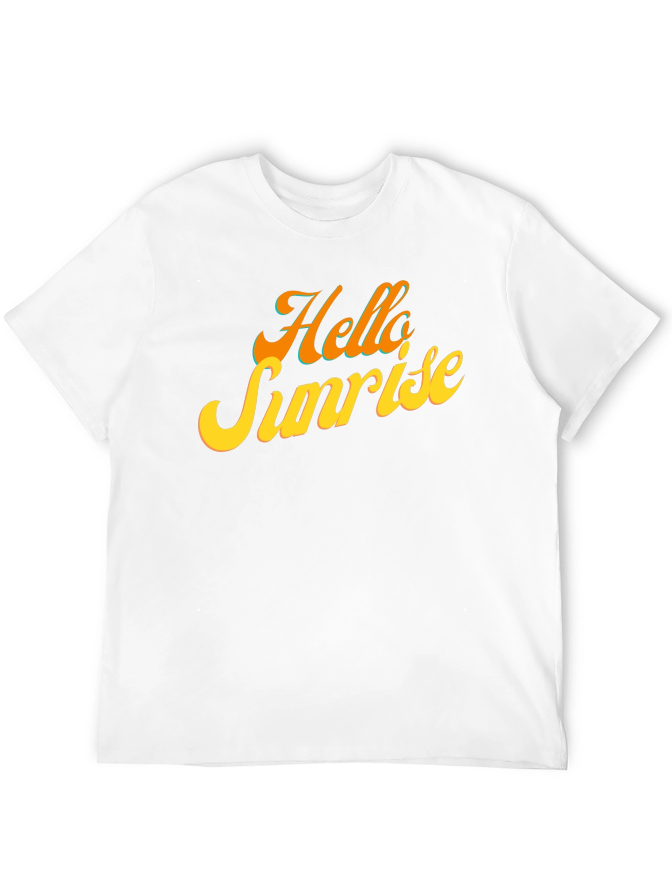 Hello Sunrise Black T-Shirt