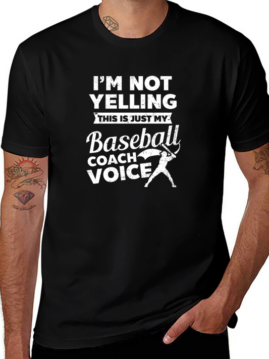 Baseball Coach Voice T-Shirt - Funny Sports Tee