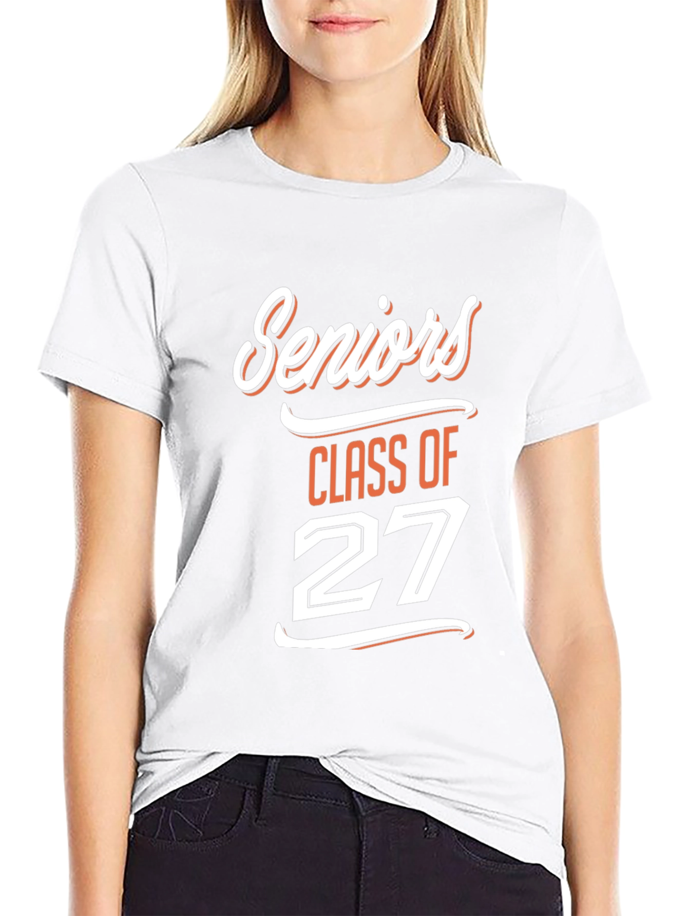 Seniors Class of 27 Black T-Shirt