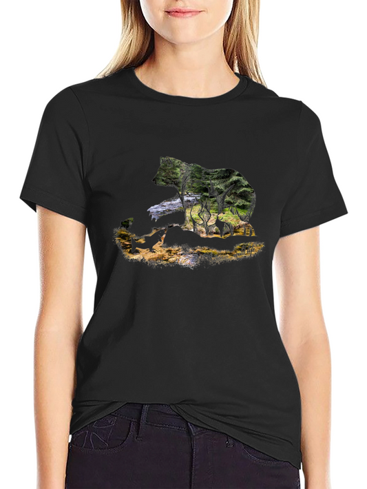 Wildlife Bear Graphic T-Shirt