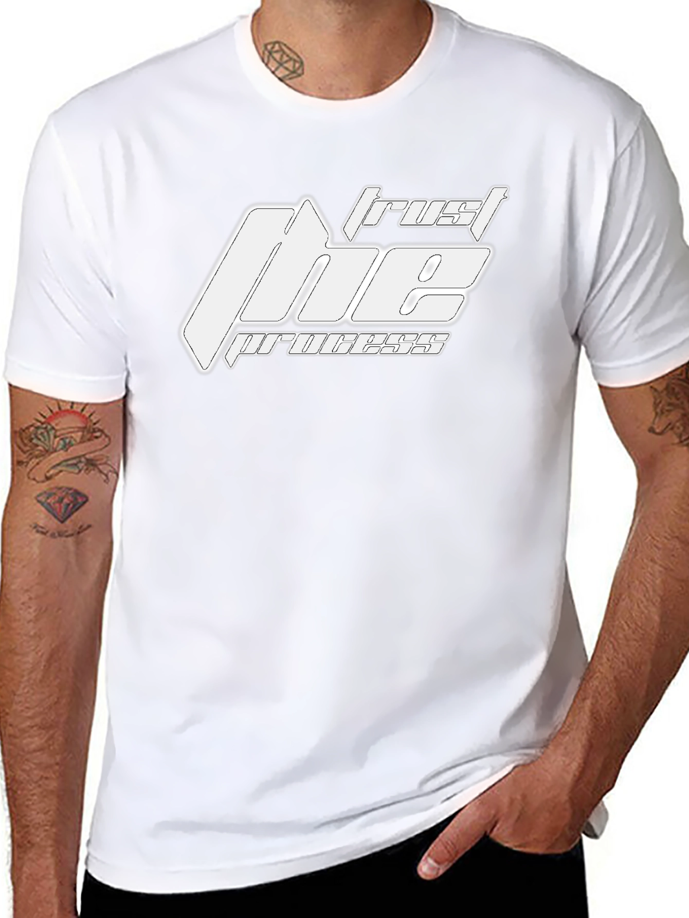 Trust the Process Graphic Tee - Classic Black T-Shirt