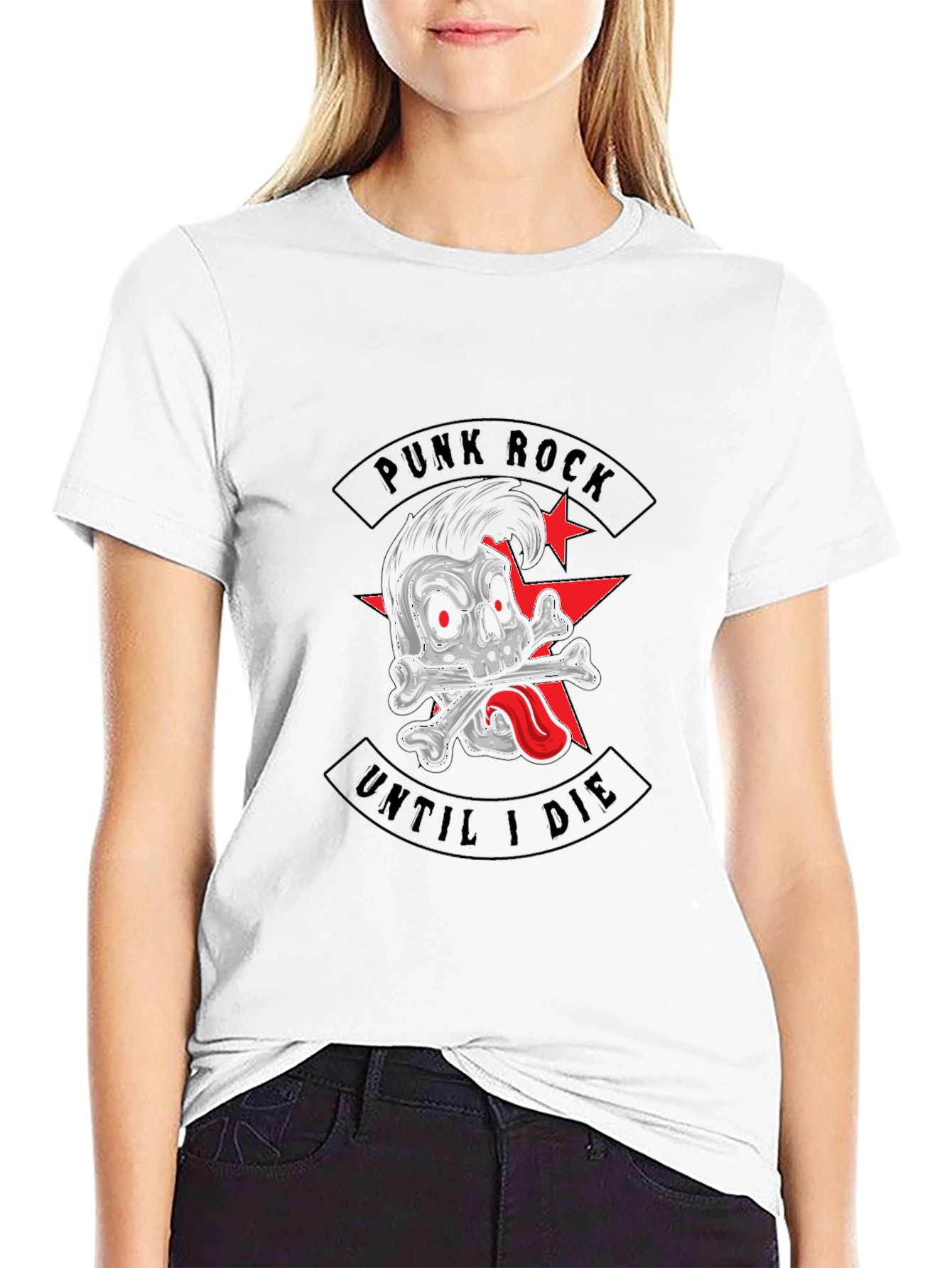 Punk Rock Skull T-Shirt
