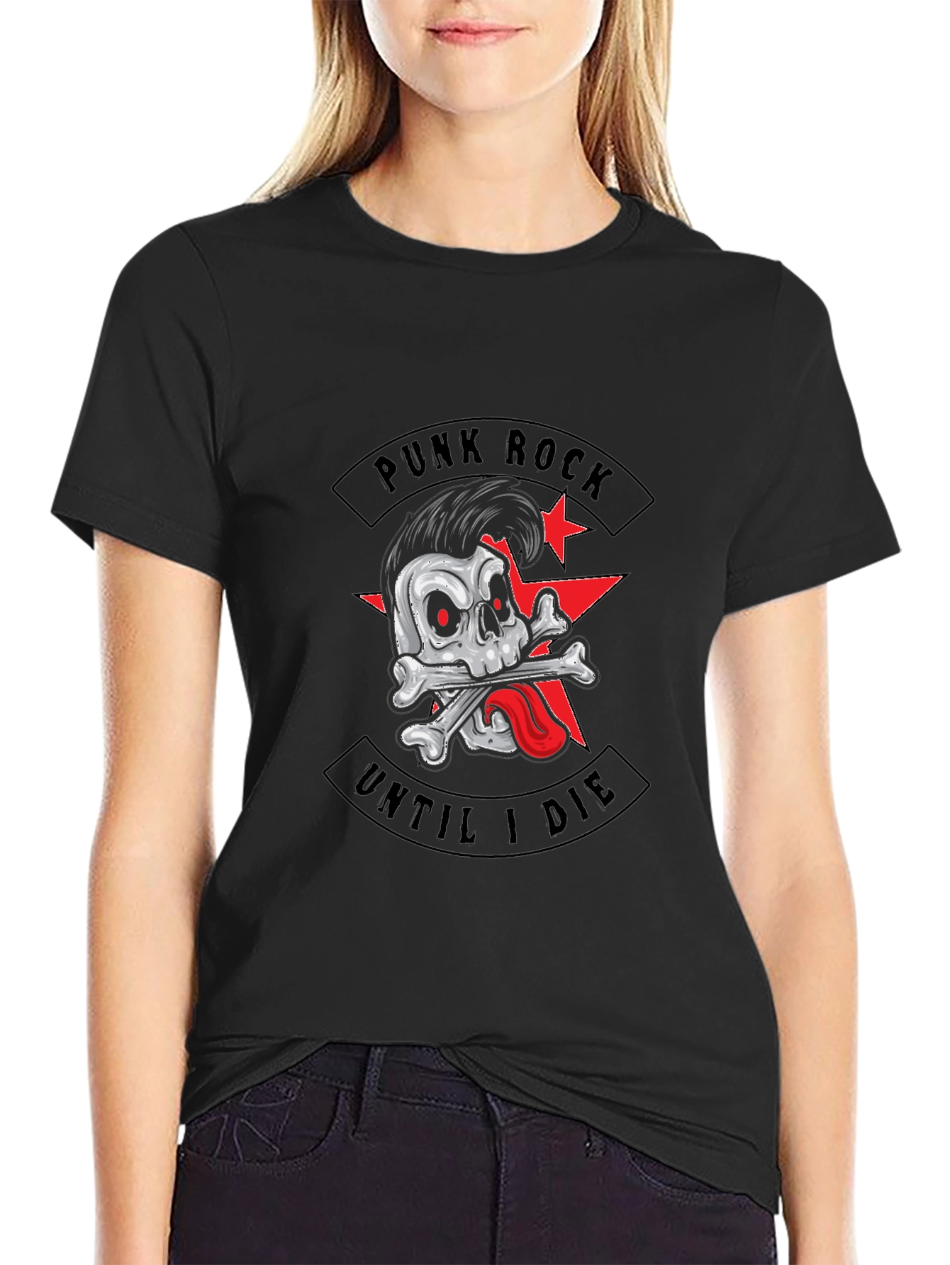 Punk Rock Skull T-Shirt
