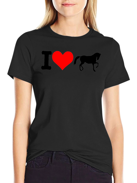 I Heart Unicorn Black T-Shirt