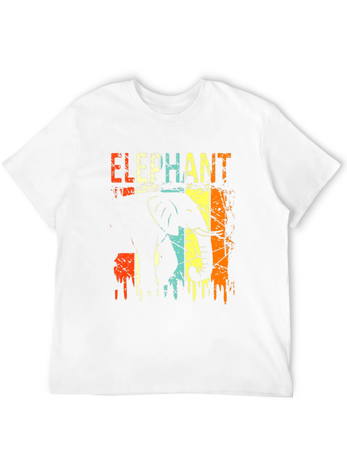 Retro Elephant Graphic T-Shirt
