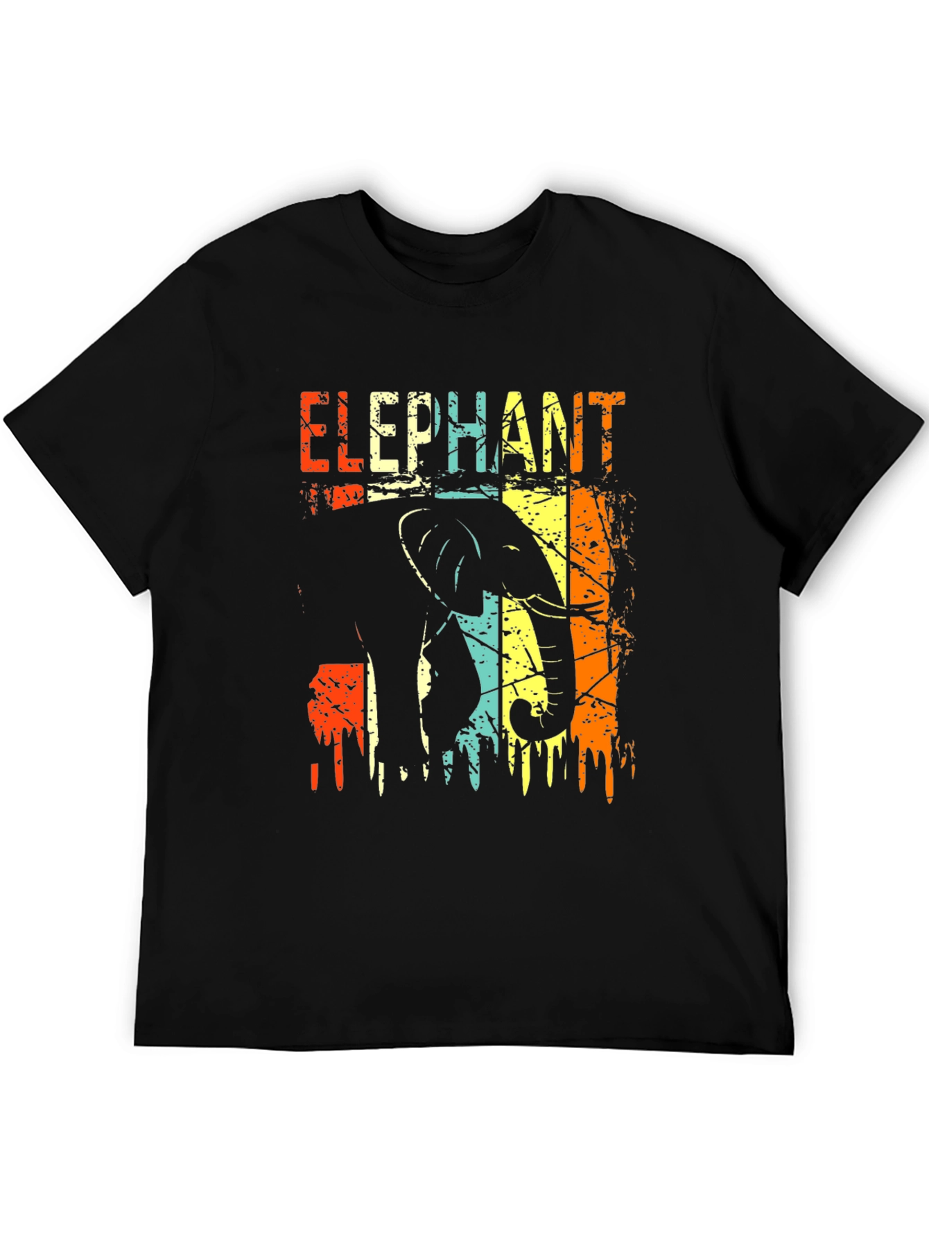 Retro Elephant Graphic T-Shirt