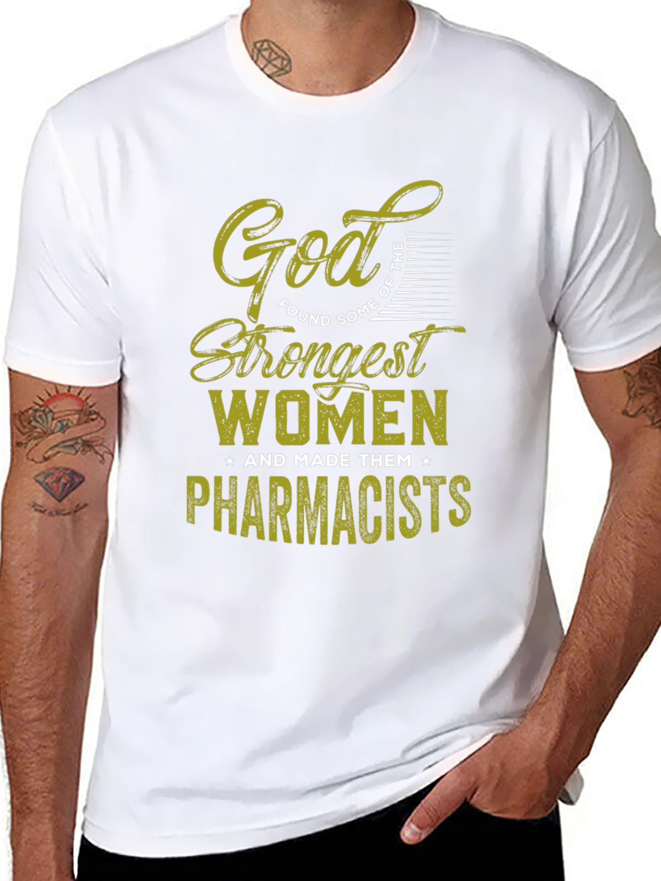 God Found Strongest Women Pharmacists T-Shirt