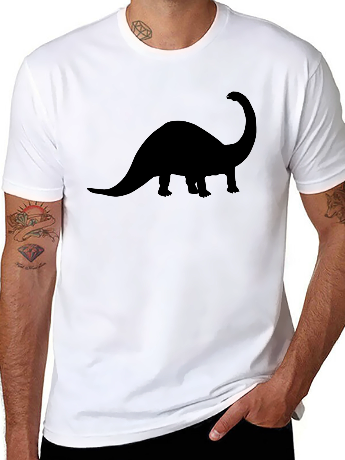 Dinosaur Graphic Black T-Shirt