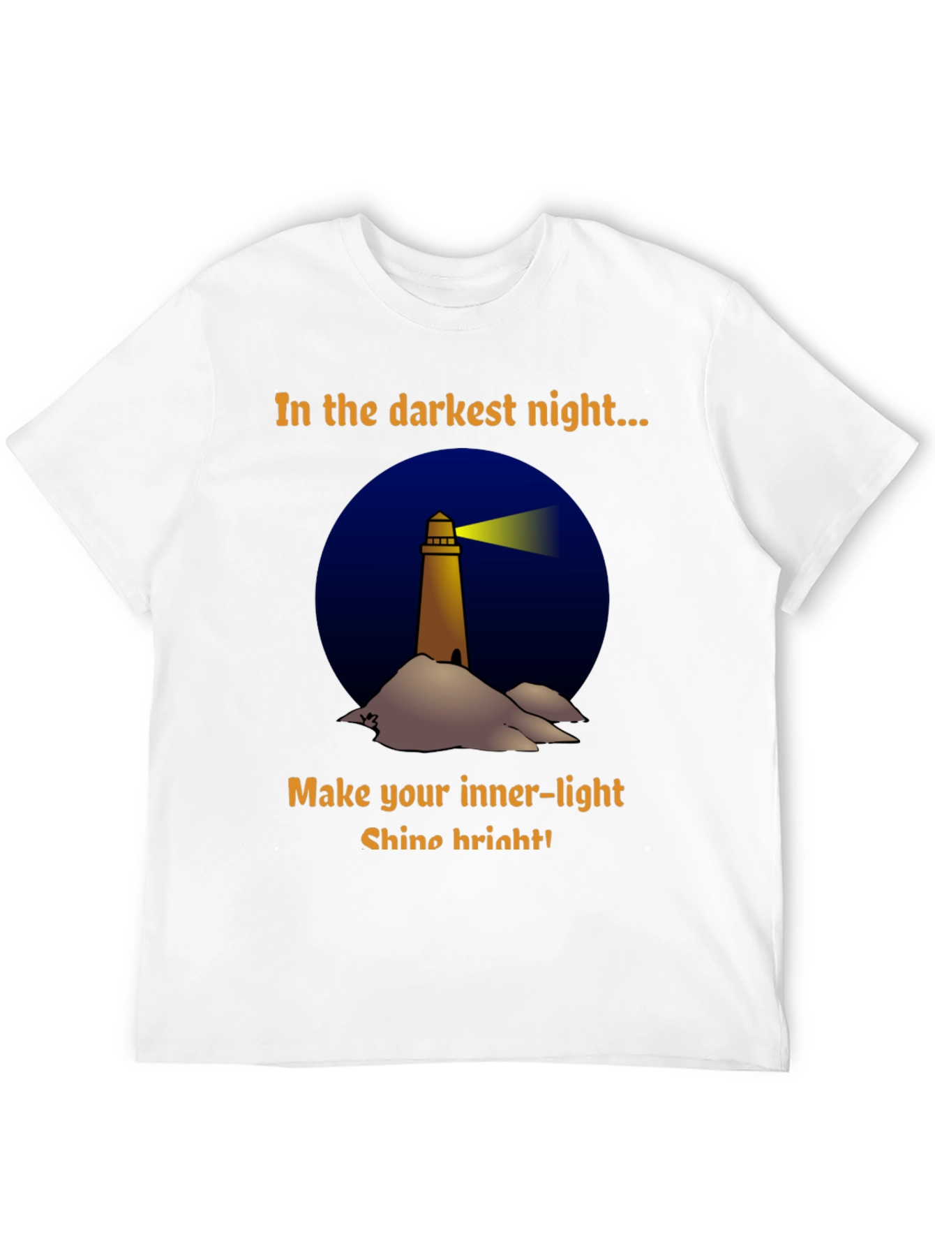 In The Darkest Night Lighthouse Graphic T-Shirt