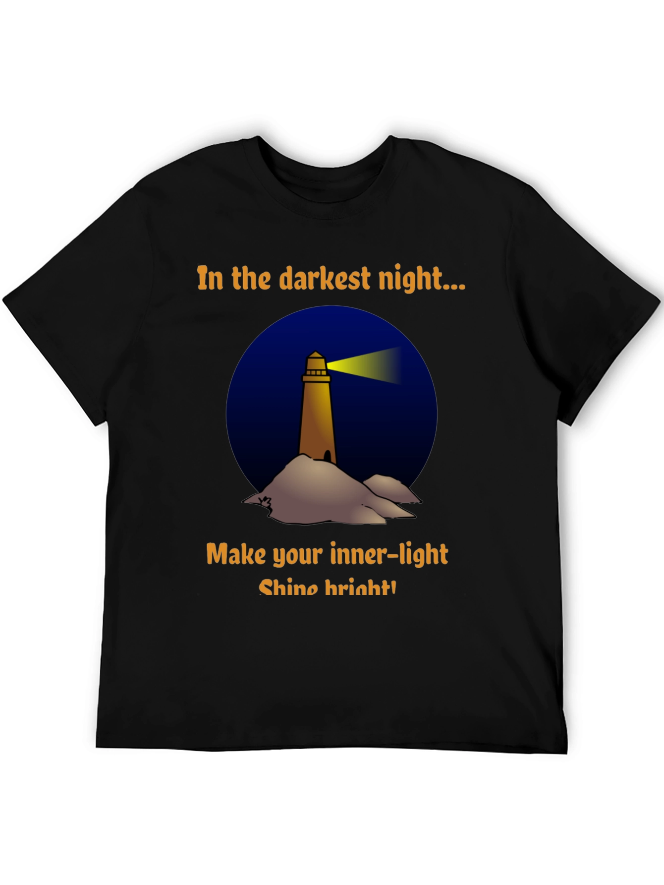 In The Darkest Night Lighthouse Graphic T-Shirt