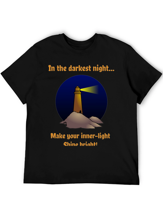 In The Darkest Night Lighthouse Graphic T-Shirt