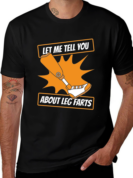 Leg Farts Graphic T-Shirt - Black