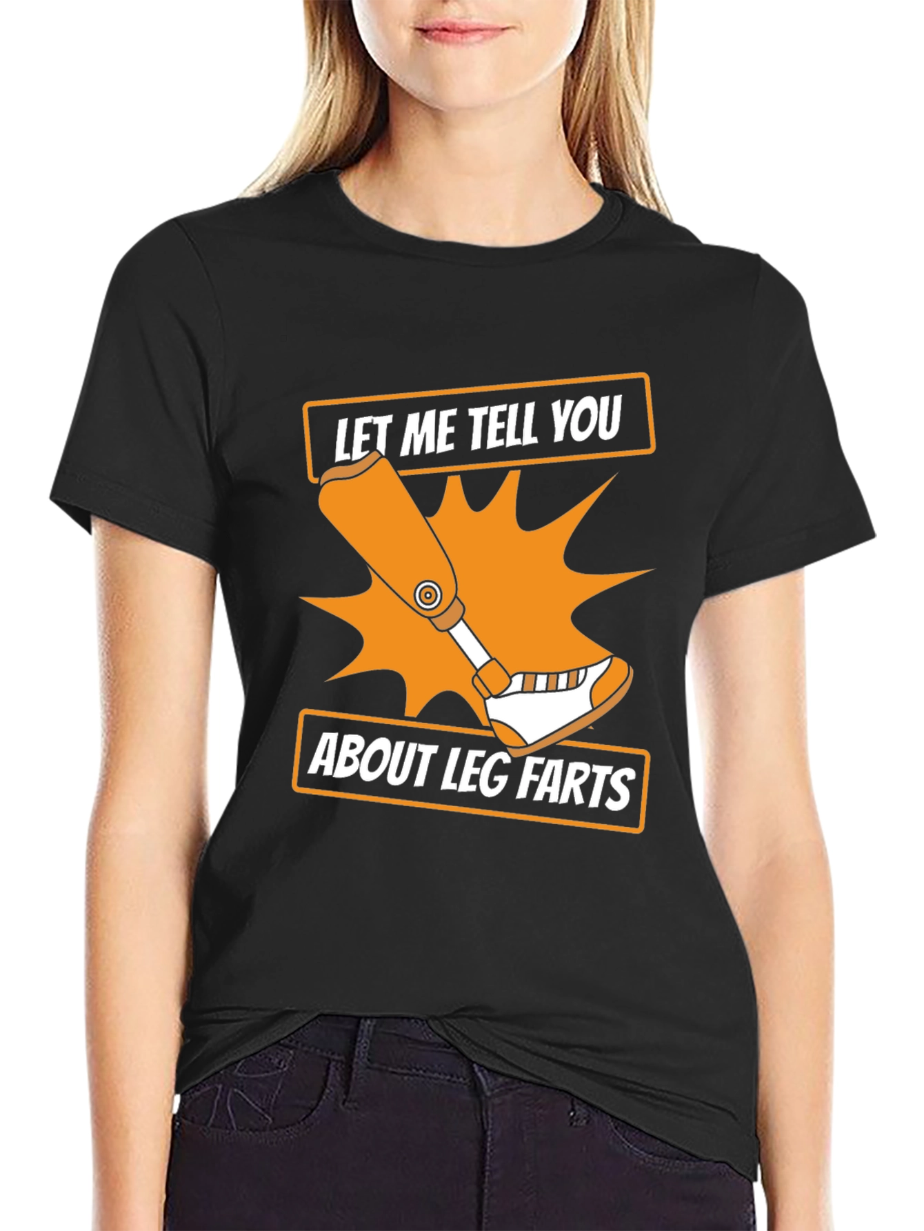 Leg Farts Graphic T-Shirt - Black