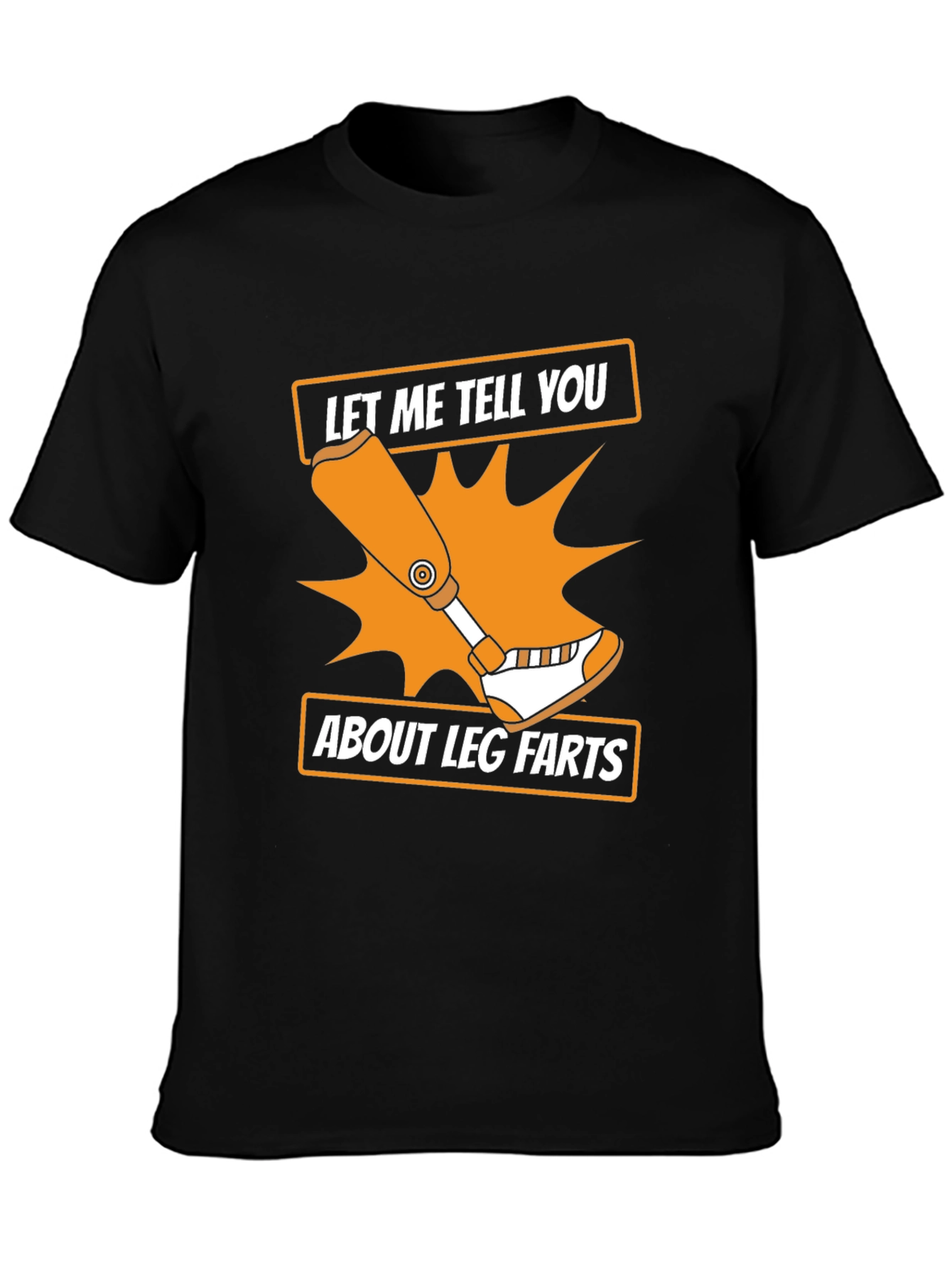 Leg Farts Graphic T-Shirt - Black