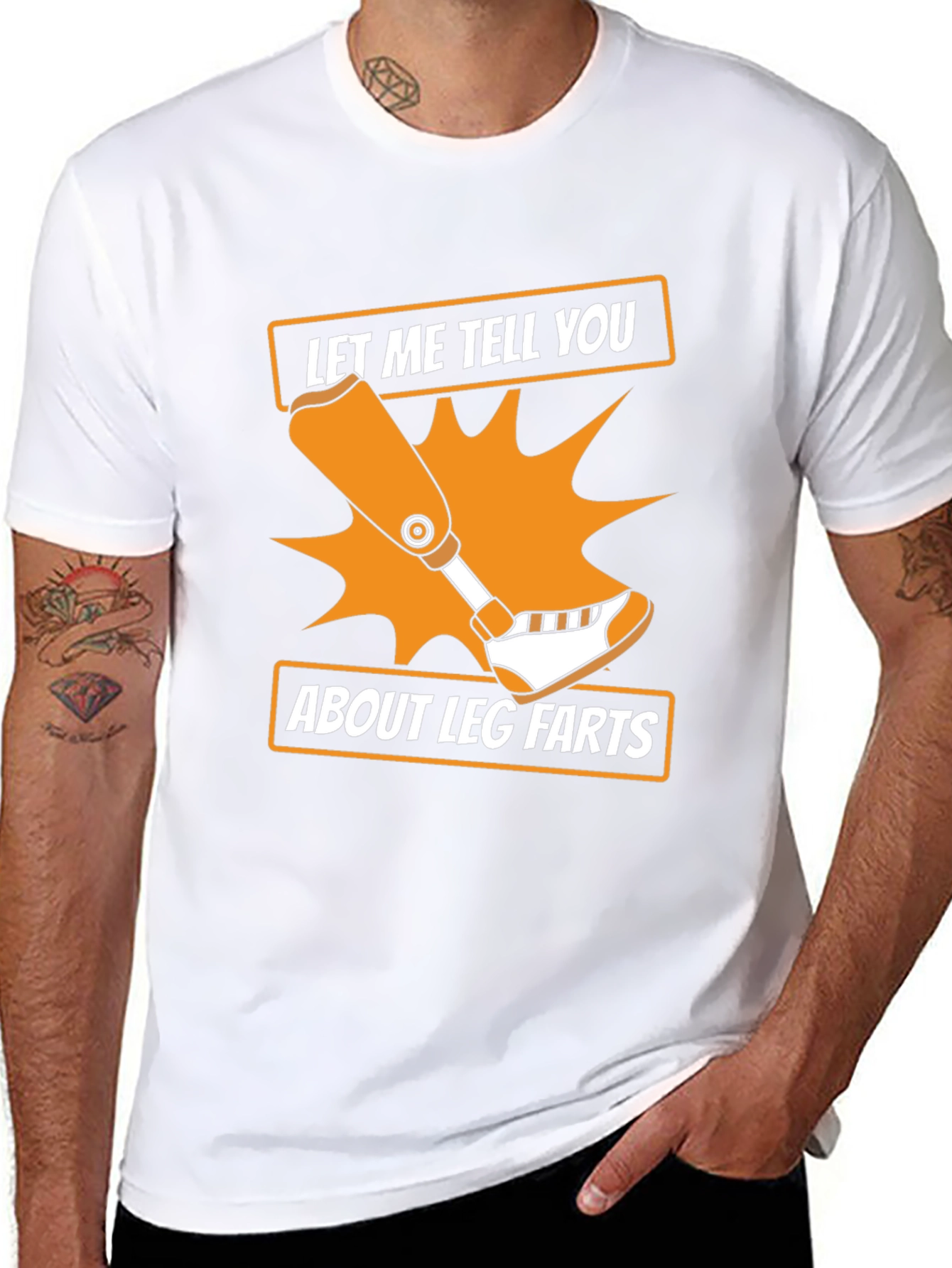 Leg Farts Graphic T-Shirt - Black