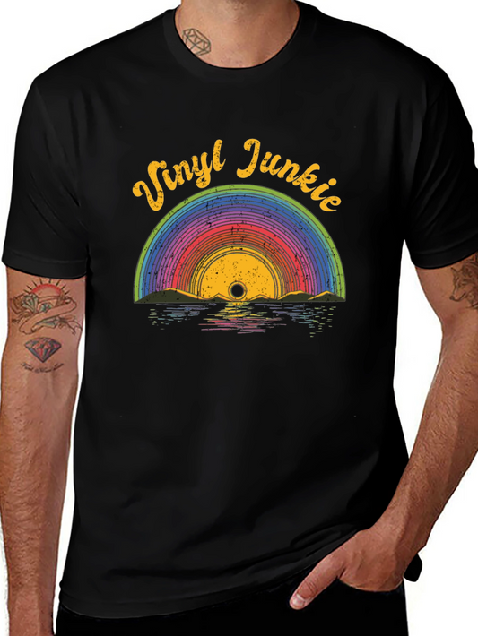 Vinyl Junkie Retro Graphic T-Shirt