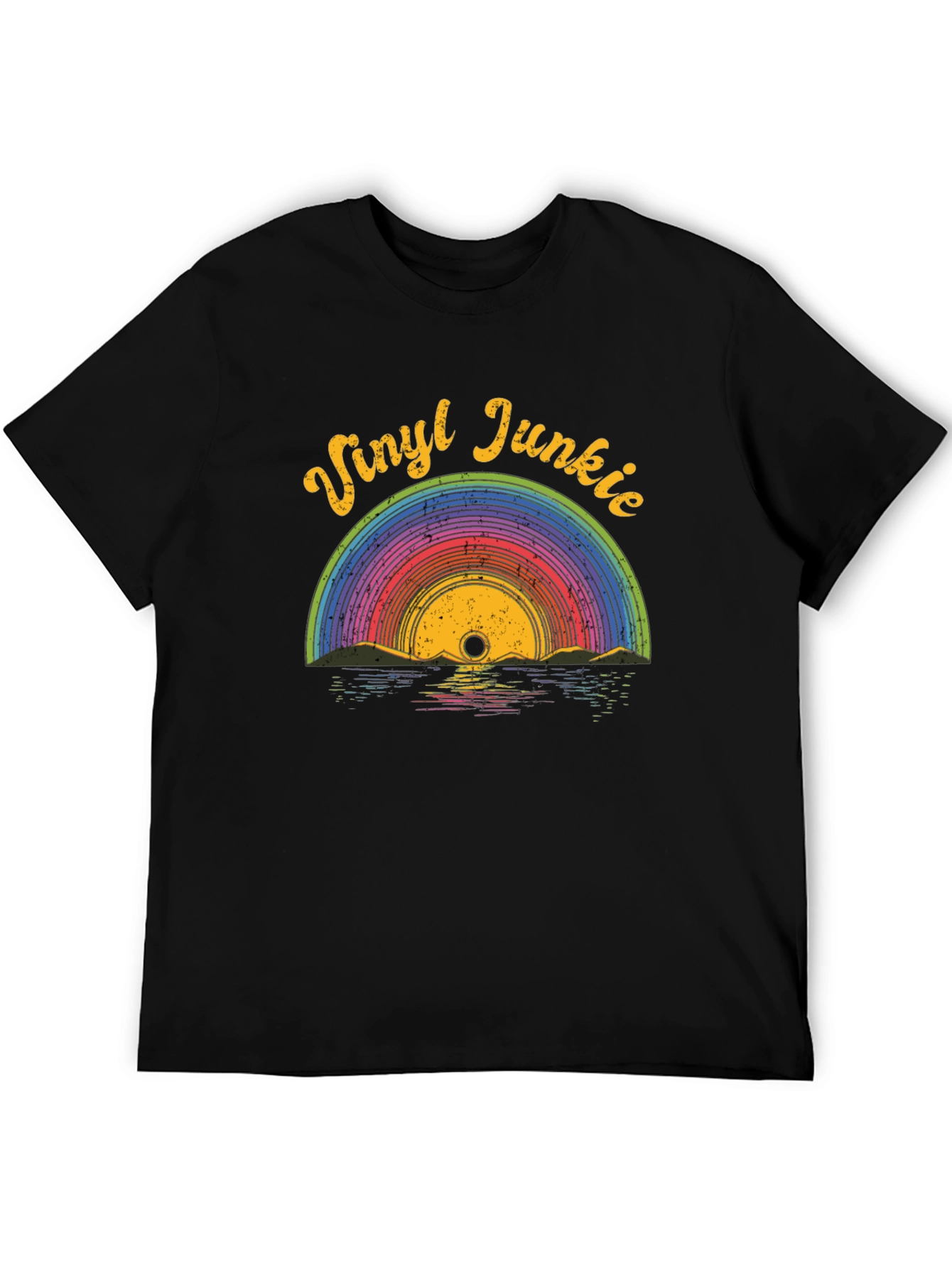 Vinyl Junkie Retro Graphic T-Shirt