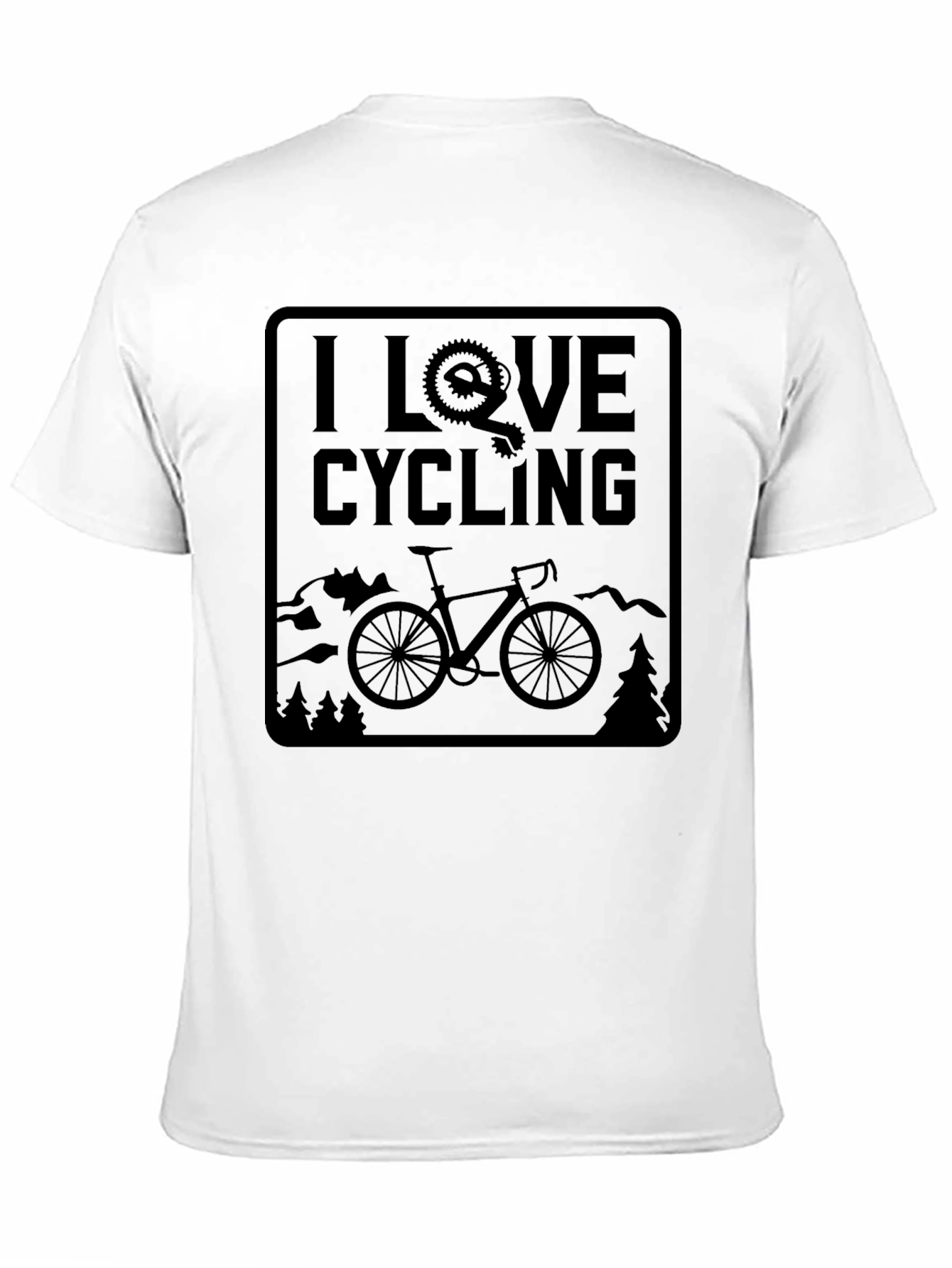 I Love Cycling T-Shirt Mountain Bike Shirt