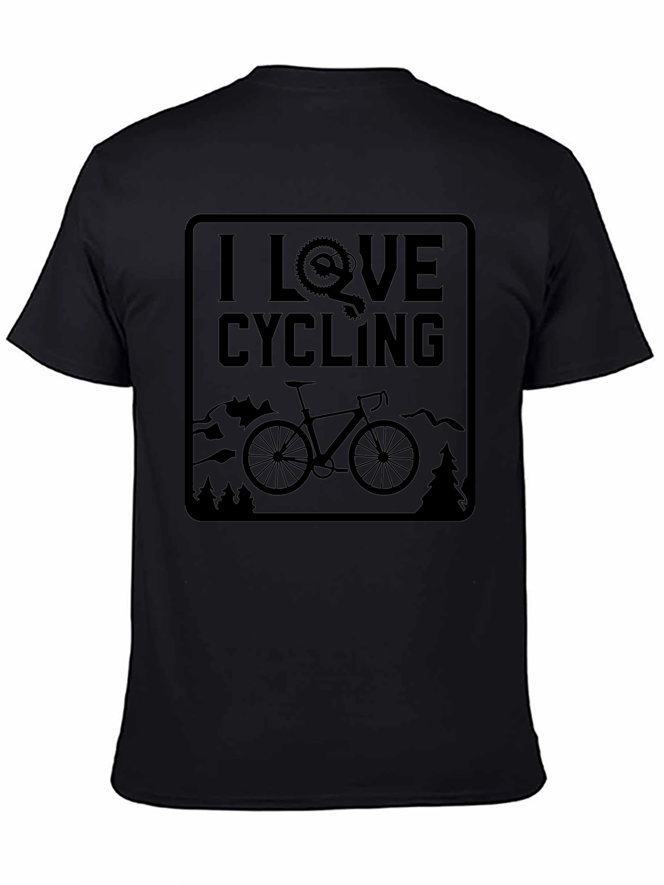 I Love Cycling T-Shirt Mountain Bike Shirt